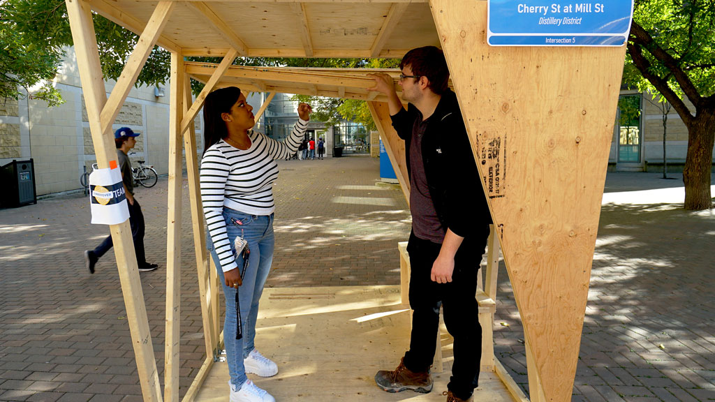 TimberFever competition challenges students with transit shelter projects