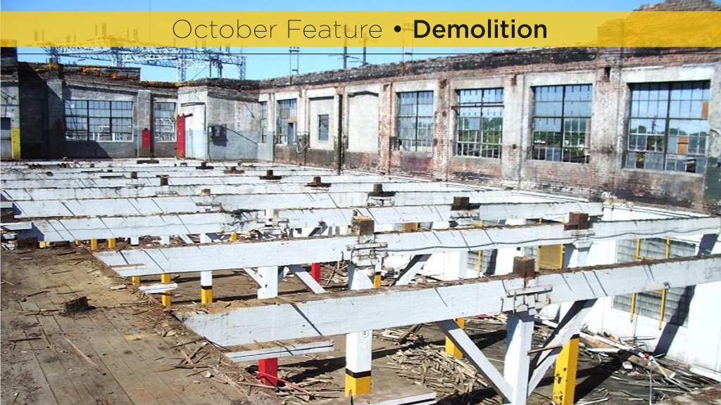 Decommission, deconstruction, then demolition, in that order