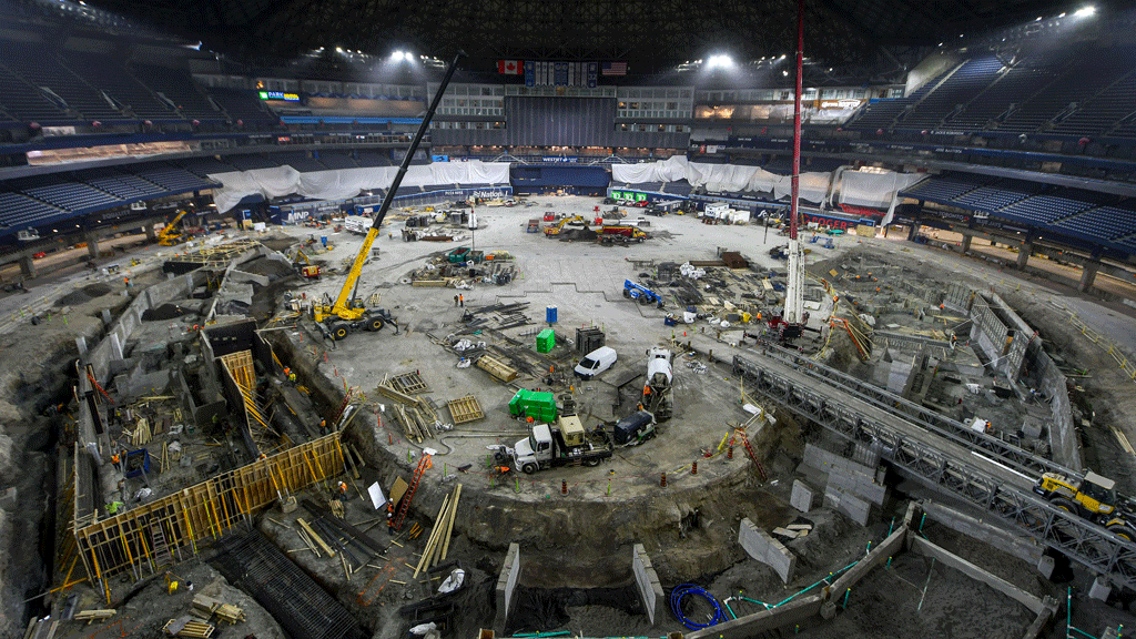 PCL Construction continues second phase of Rogers Centre makeover