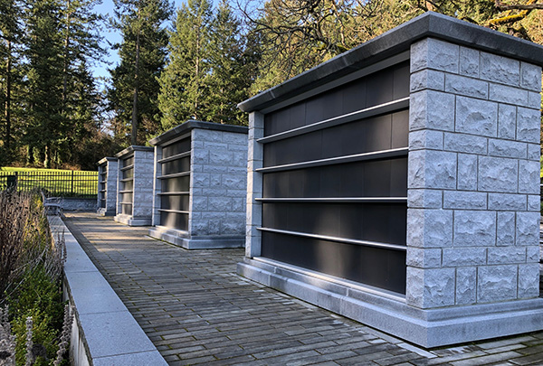 Years ago LEES + Associates was commissioned to design extensive new infrastructure for Veterans’ Cemetery in Esquimalt, B.C. The plan included 1,400 new columbaria, a scattering garden for ashes and space for burying cremated remains in addition to upgraded roads, paths and signage.