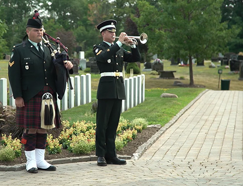 The Department of National Defence offers an honour guard service for ceremonies at the National Military Cemetery at Beechwood Cemetery in Ottawa.