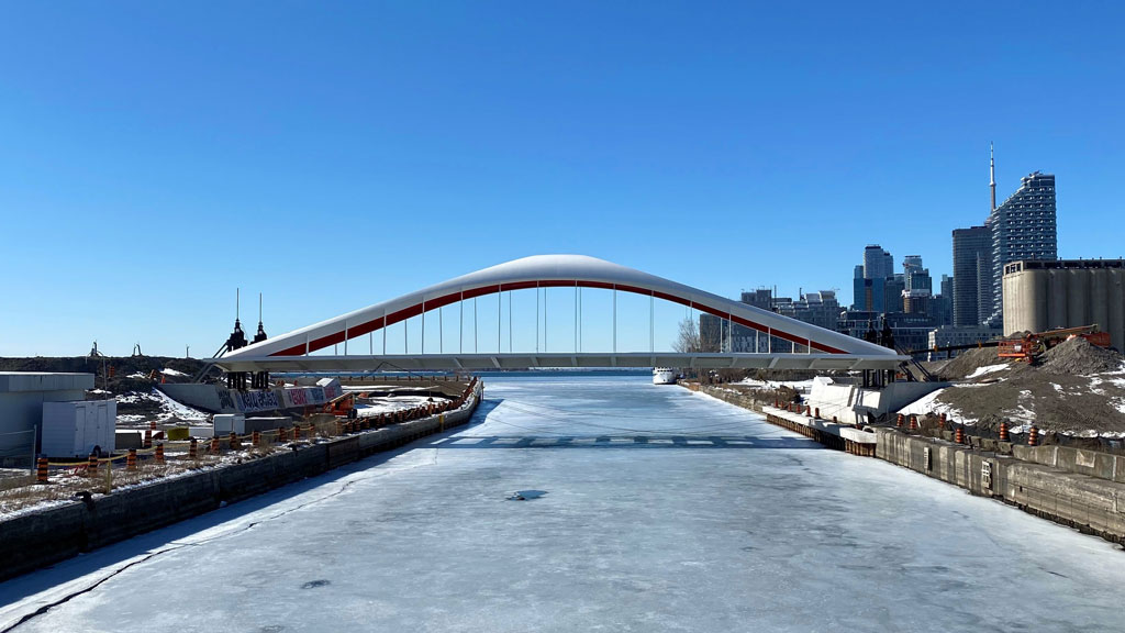 Two new Port Lands bridges open in Toronto