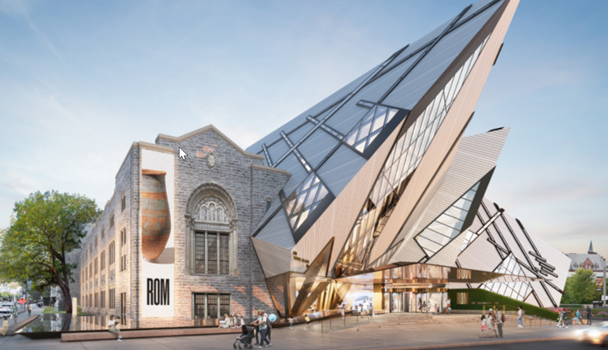 The OpenROM initiative announced Feb. 14 will revitalize a large part of the ground floor of the Royal Ontario Museum and open the museum up to Bloor Street with a new entrance beneath a large sheltering canopy. The architecture is being led by Hariri Pontarini Architect.