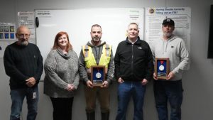 Gordie Howe bridge workers receive medallion for rescuing four people from capsized boat