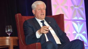 Less bureaucracy key to getting things built, former PM Harper tells ORBA audience