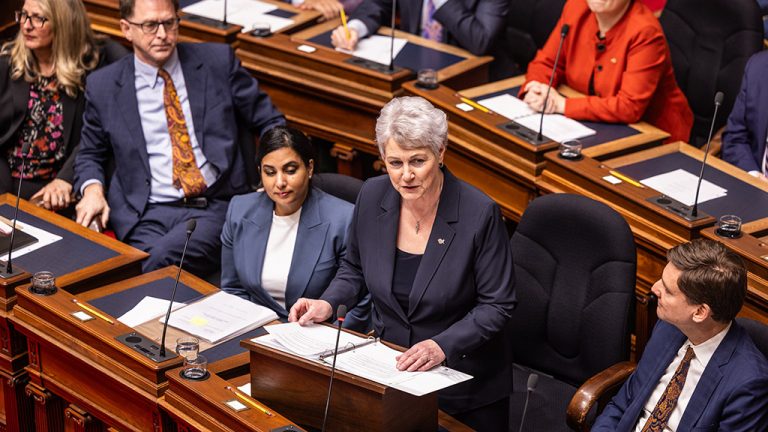 B.C. Finance Minister Katrine Conroy delivered the budget last week. Construction stakeholders state the budget doesn’t have much in it for bolstering the industry.