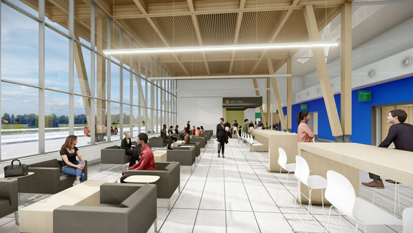 The new terminal building is expected to be finished and commissioned by the spring of 2025 and will feature many sustainability elements.