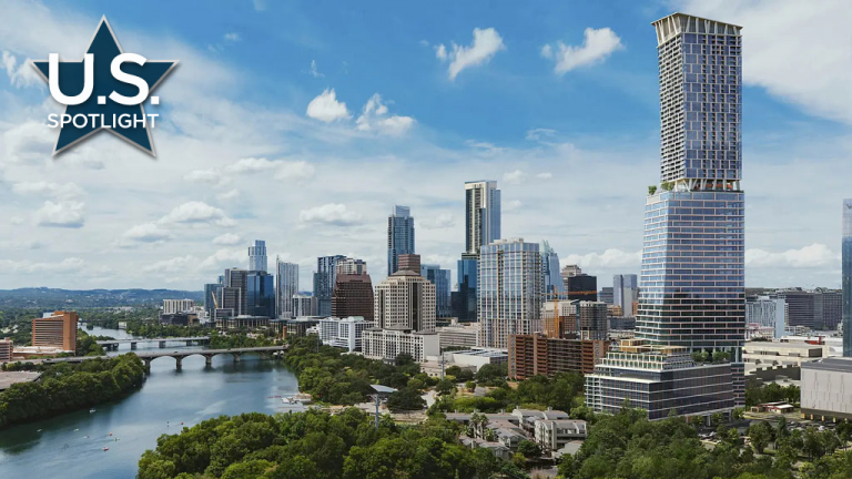 The 74-storey Waterline will be a mixed-use residential, commercial and retail structure near Waller Creek in Austin, Texas, that will dominate the city skyline.