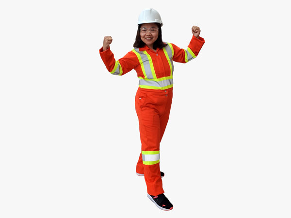 A new F.A.S.T. high-vis two-piece coverall will make it easier for women to take washroom breaks and the jacket can be worn separately.