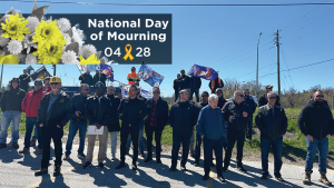 Workers, unions gather to commemorate Day of Mourning in Woodbridge