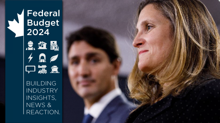 Canada 2024 federal budget construction coverage