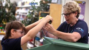 CFBC assists Eagle View Elementary with tiny library project