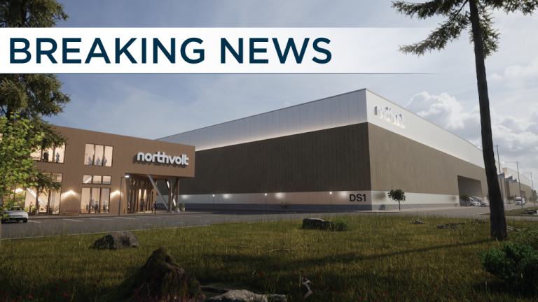 The Northvolt company building a major plant for electric vehicle batteries in Quebec says "homemade bombs" were found this morning at the construction site east of Montreal.