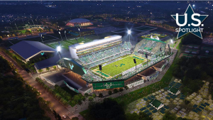 Game play in action for $340M University of South Florida stadium