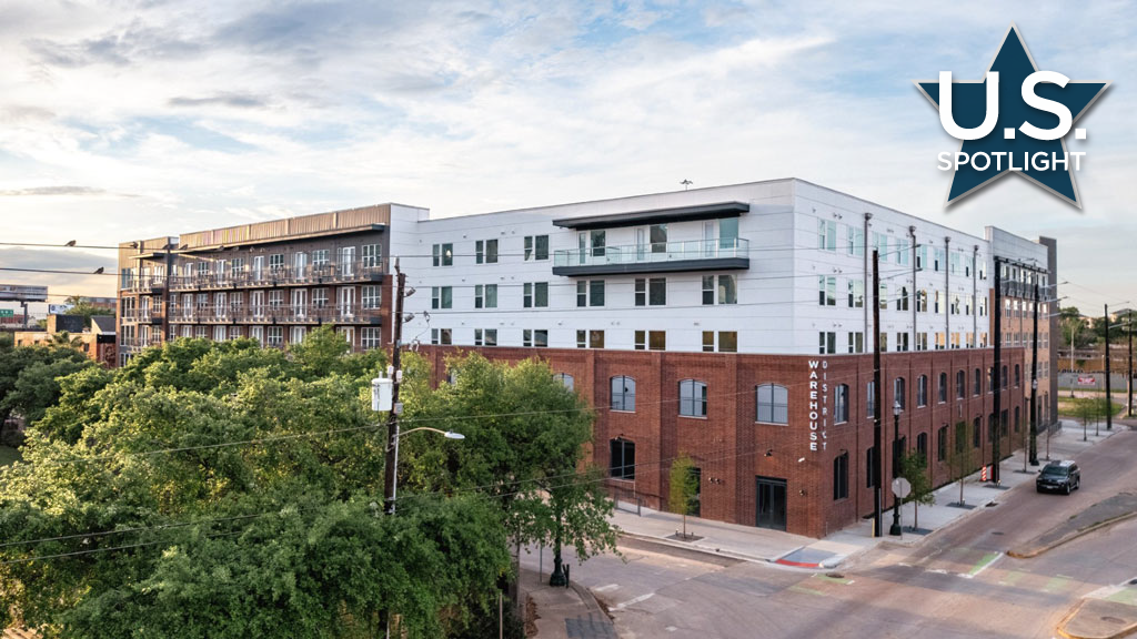The first of three apartments in Urban Genesis’ Warehouse District development opened in February. Half the units have lower-than-market rents for lower income families.