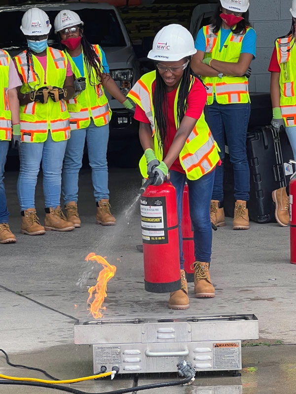 Organized by Mentoring Young Women in Construction the summer camp for construction is in its 15th straight year.
