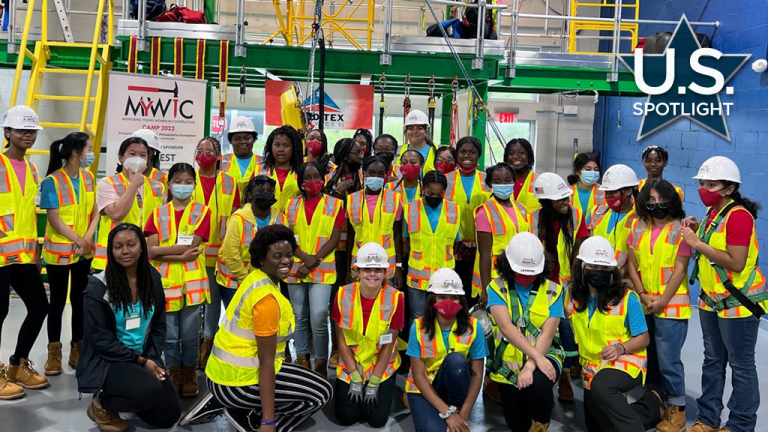 Eighty-eight grade school girls in Philadelphia are planning to spend their summer vacation at a construction camp building birdhouses, sheet metal tool boxes, wiring electrical outlets and visiting busy construction sites.