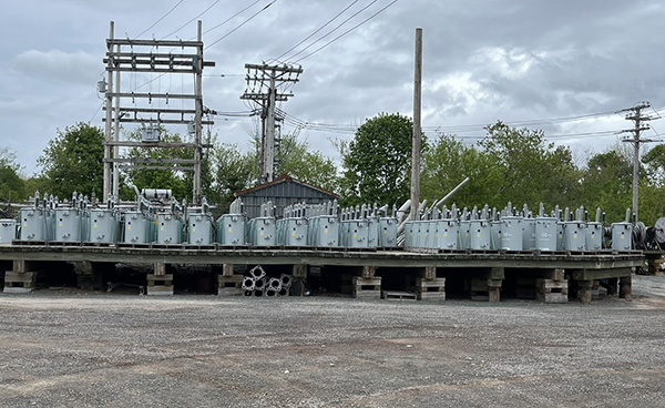 The Town of Antigonish’s grid modernization project will unfold in three phases. Pictured: new transformers.