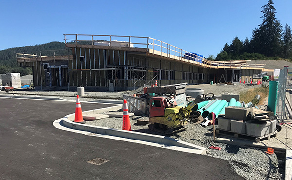 Work is progressing on the T’Sou-ke Nation’s Community Complex and Health Centre, in the Vancouver Island community near Victoria. Lead contractor is Prince George-headquartered IDL Projects. The $14-million project is forecast for a December finish.