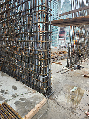Work is on schedule for a fall 2026 opening of the SkyTower. A major green initiative for the Yonge Street site is the Enwave Deep Lake Water Cooling system. Enwave Energy Corp. has a network of underground pipes that bring water from the bottom of Lake Ontario where it remains 38 degrees F all year to a heat transfer station downtown.
