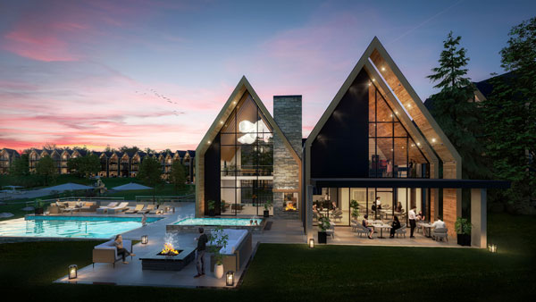 Luna Bay developers note that the townhouses for the project are designed with floor to ceiling windows, facing the Muskoka waterfront, to help ‘bring the outdoor in’. Developers hope to use local trades on the project based on availability.