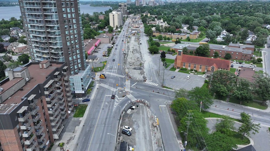 Richmond Road reconfiguration begins in Ottawa