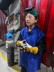 Fourteen-year-old Josephine was one of two female participants at Skills Ontario’s Trades and Tech Summer Camp at Sheridan College’s Brampton campus. She is uncertain about career in skills trades and may consider architecture.