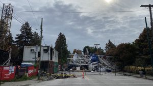 Removal underway for huge crane blocking Vancouver, B.C., street