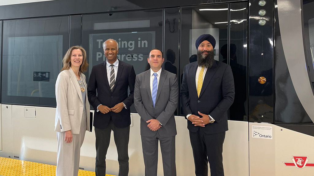 Ontario Minister of Transportation Prabmeet Sarkaria was on hand at the Finch West LRT Humber Station Sept. 20 to announce that all stations and stops for the Finch West LRT are now complete.