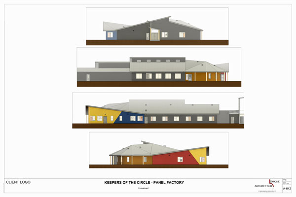 Pictured are renderings of the panel factory.