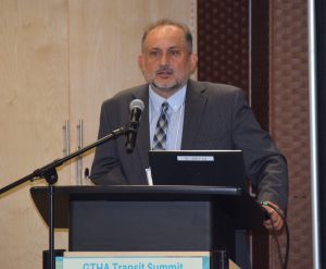 TMU professor Murtaza Haider delivered the keynote address at the recent GTHA Trans-it Summit.