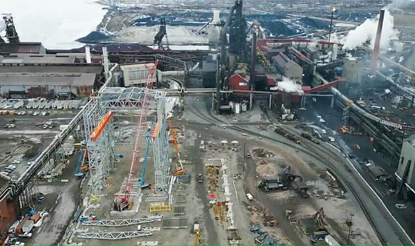 The conversion to EAF steel production at Algoma Steel’s Sault Ste. Marie facility is well underway.