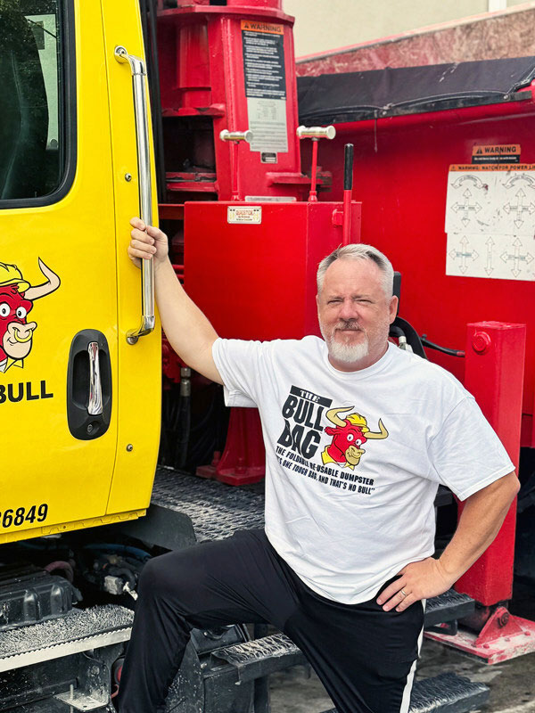 Michael Tidwell, operations director at BullBag Reusable Dumpster in Florida, has mobilized additional trucks, support teams and a supply of reusable dumpsters to aid in debris removal.