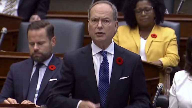 Ontario’s Minister of Finance Peter Bethlenfalvy delivered the government’s Economic Outlook and Fiscal Review in the Ontario Legislature Oct. 30.