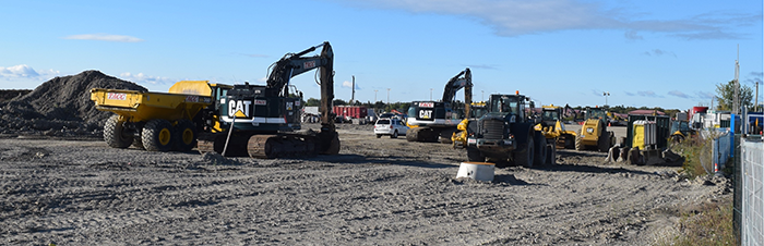 The 177-acre Lakeview Village site in Mississauga has seen a flurry of infrastructure construction leading up to the launch of construction of the first residence Oct. 7