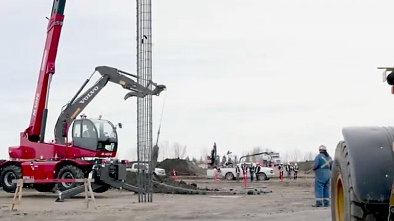 Work started in April for the placement of 4,000 concrete pilings to support installation of the world’s first net-zero carbon emissions (scope 1 and 2 carbon dioxide emissions) ethylene cracker.