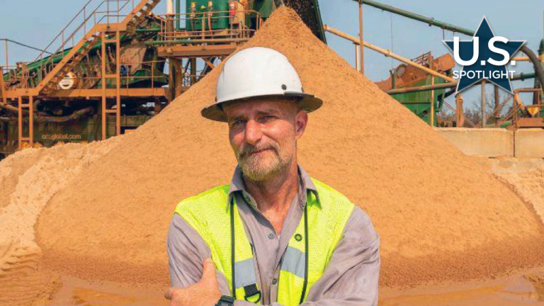 Pictured is Keith Newell, president of Resolve Aggregates. The company is building a second wash plant in Fannin County, Texas, that will process quarried sand and aggregates for a range of construction materials.