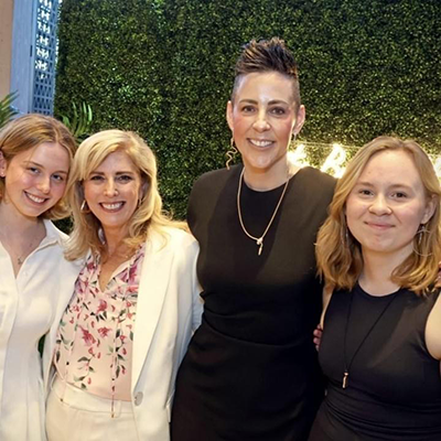 Pictured are Kristen Buter and Jennifer Cross with their daughters, Lily and Ruby.