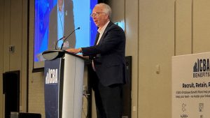 Rustad lays out views on project procurement, immigration at ICBA event