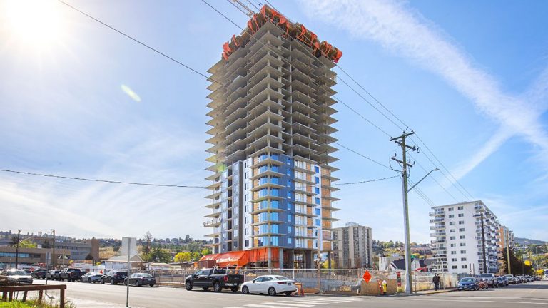 Kelson Group recently celebrated topping off Trillium Tower in Kamloops, B.C.