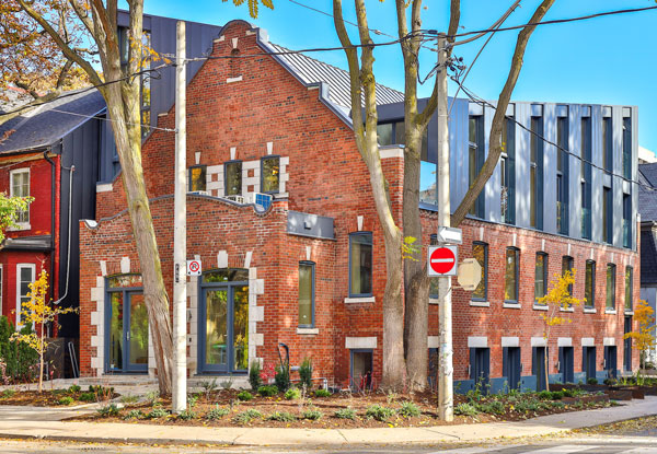 The Brunswick Lofts is a seven-home complex located at 225 Brunswick Ave. in the South Annex community of Toronto. The project incorporated a former place of worship into its design.