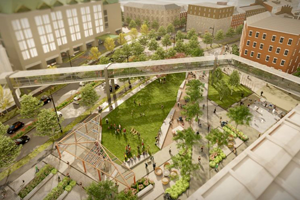 The Cogswell District Project in Halifax will house parks, plazas, streetscapes, greenways and public art. It was originally pegged at $122.6 million but is expected to now come in around $113 million, nearly $10 million less.