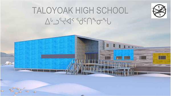 To combat bracing winds, cold and snow, the school will require a tight and durable envelope that features metal siding designed to withstand the rugged climate.