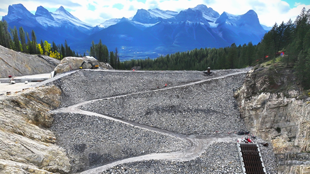 New dam created to protect Canmore from floods