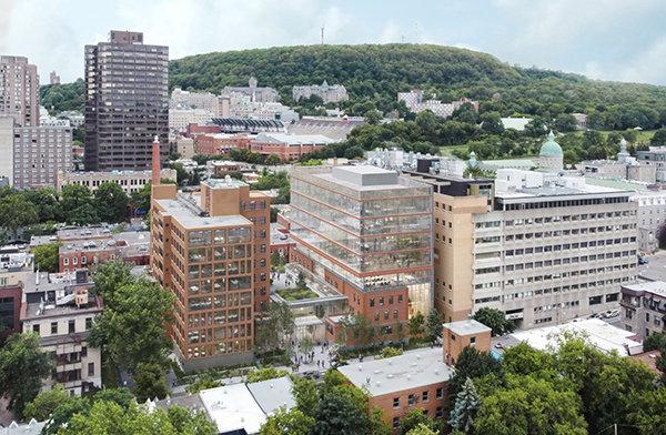 Constructed in the 1930s as the Royal Edward Institute, the Montreal Chest Institute (MCI) was a key medical centre in Montreal and Quebec, with a surgical wing that was added in the 1950s. It is now being completely revamped into a life sciences hub, featuring a nine storey addition.