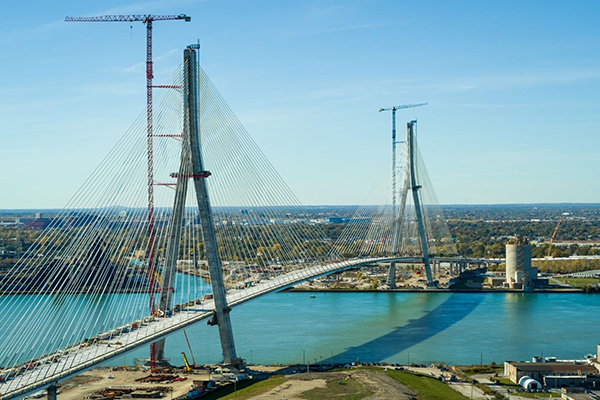 The $6.4-billion Gordie Howe International Bridge, linking Windsor, Ont. and Detroit, Mich., ranked 12th on ReNew Canada’s 2025 Top100 Projects Report.