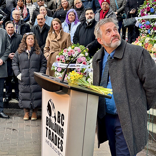 John David, son of Donald Davis who died in the Bentall disaster in 1981.