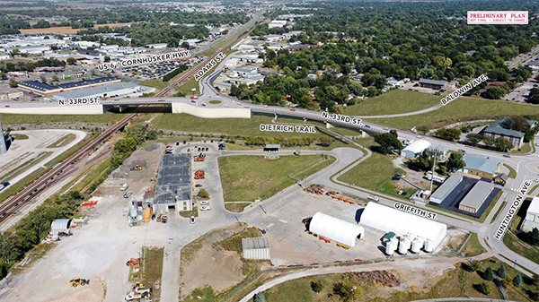 A key feature of the project is the construction of a new bridge over the rail corridor, which will eliminate traffic crossings and streamline operations.