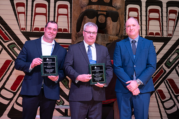 Representatives from CBM, Aggregates Division, accepted the OSSGA Judge’s Choice award recently for the Douglas Pit and McLaughlin Pit in West Nissouri Township. The project successfully transformed former extraction sites into stable, vegetated landscapes, integrating seamlessly into natural habitats.