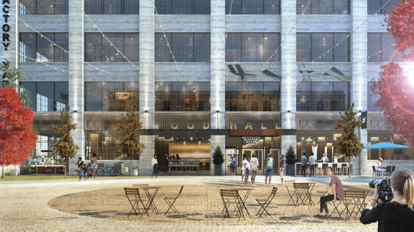 The seven-building complex would include residential, retail, studios and an extensive Food Hall.